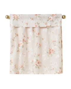 Christy Lace Floral Sheer Rod Pocket Single Curtain Panel