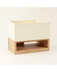 Elm Brook Empty Raised Planter - Cream (synthetic illustration; no displayed measurements)