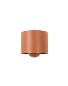 Juniper Bend Wall Sconce Mounted On A Plain Wall - Terracotta (synthetic illustration; no displayed measurements)