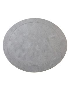 Reed Bend Round Area Rug - Gray