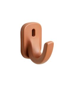 Ash Bend Wall-Mounted Robe Hook - Terracotta