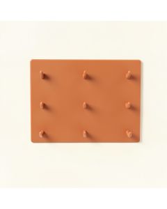 Moss Bluff Empty Wall-Mounted Tool Organizer Panel - Terracotta (synthetic illustration; no displayed measurements)