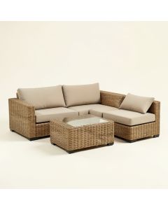 Rhymer 4 Piece Rattan Sofa Seating Group With Cushions (synthetic illustration; no displayed measurements)