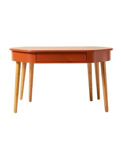 Rowan Edge Writing Desk - Terracotta (synthetic illustration; no displayed measurements)