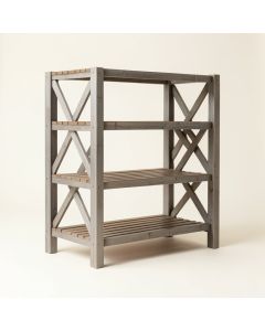 Lake Bend Empty Seed-Starting Shelving Unit Without Lights - Gray (synthetic illustration; no displayed measurements)