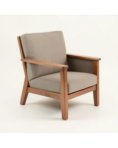 Rotan 32 '' Wide Down Cushion Wingback Chair (synthetic illustration; no displayed measurements)