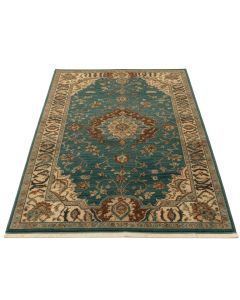 Dominica Blue/Brown/Teal Area Rug (synthetic illustration; no displayed measurements)