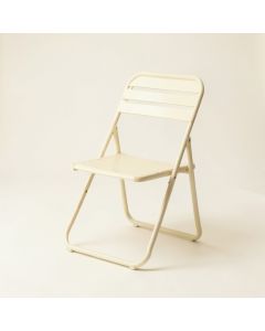 Vale Brook Folding Outdoor Chair - Ivory (synthetic illustration; no displayed measurements)