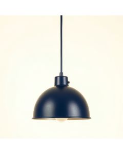 Brook Canyon Pendant Light Suspended From One Plain Cable - Navy (synthetic illustration; no displayed measurements)