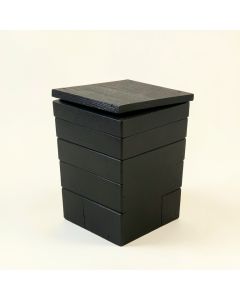 Vale Bend Closed Garden Compost Bin - Black (synthetic illustration; no displayed measurements)