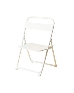 Dawn Bend Folding Outdoor Chair - White