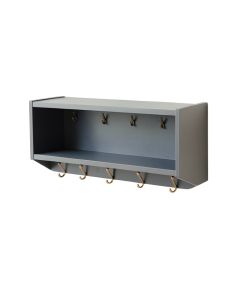 Pine Edge Wall-Mounted Entryway Organizer Shelf - Gray