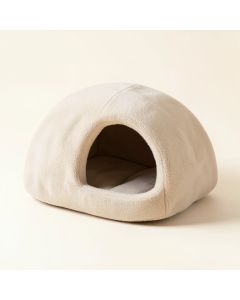 Happy Camper Novelty Hut Lamb Wheat - Cat Hut - Covered Dog Bed (synthetic illustration; no displayed measurements)