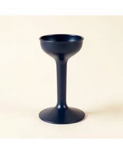 Pine Branch Empty Candle Holder - Navy (synthetic illustration; no displayed measurements)