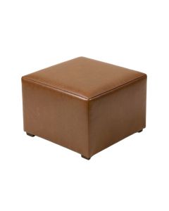 Plainview 16 '' Wide Faux Leather Square Storage Ottoman