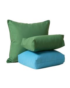 Lemongrass Indoor/Outdoor , Removable Cover Pillow , Large & 1 Lumbar Pillow