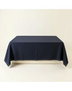 Cove Bend Flat Bed Sheet - Navy (synthetic illustration; no displayed measurements)