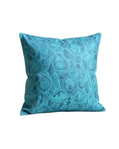 Patel Animal Print Tortoise Turquoise Indoor / Outdoor Floor Pillow