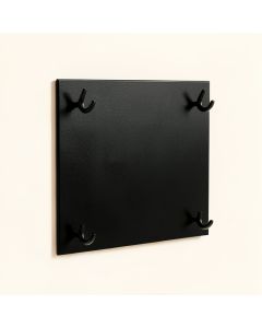 Linden Crest Empty Wall-Mounted Tool Organizer Panel - Black (synthetic illustration; no displayed measurements)