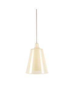 Linden Brook Pendant Light Suspended From One Plain Cable - Ivory (synthetic illustration; no displayed measurements)