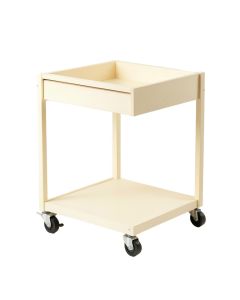 Bay Dell Empty Rolling Workshop Cart - Cream (synthetic illustration; no displayed measurements)