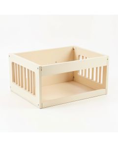 Holly Canyon Empty Furniture-Style Pet Crate - Cream (synthetic illustration; no displayed measurements)
