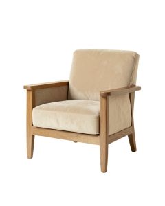 Lake Bend Upholstered Armchair - Beige (synthetic illustration; no displayed measurements)