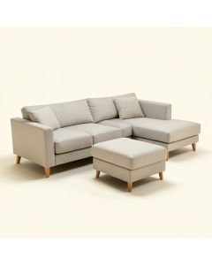 Sectional Couch With Reversible Chaise Modern L-Shape Sofa 3-Seat Couch Modular Sectional Sofa (synthetic illustration; no displayed measurements)