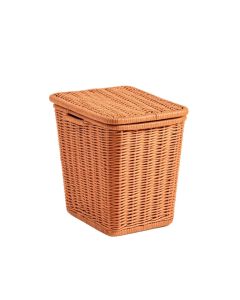 Meadow Arc Laundry Hamper - Terracotta (synthetic illustration; no displayed measurements)