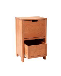 Alder Branch Freestanding Pull-Out Hamper Cabinet - Terracotta (synthetic illustration; no displayed measurements)