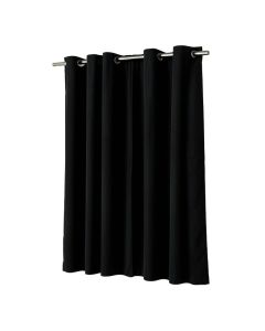Linen Solid Max Blackout Grommet Single Curtain Panel