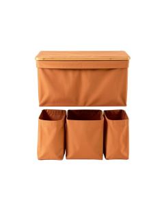 Linden Bluff Laundry Sorting Station With Plain Removable Bags - Terracotta (synthetic illustration; no displayed measurements)