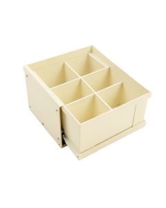 Olive Bend Empty Coffee-Station Organizer - Ivory (synthetic illustration; no displayed measurements)