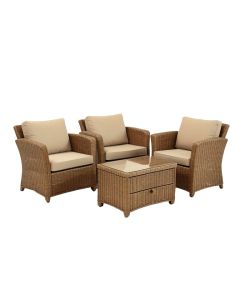 Badrunisha Patio Rattan Seating Group With Cushions (synthetic illustration; no displayed measurements)