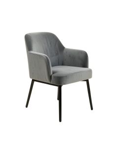Velvet Task Chair Grey