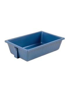 Fern Bridge Empty Railing Planter With Integral Brackets - Blue (synthetic illustration; no displayed measurements)