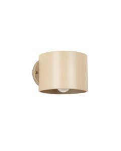 Dawn Dell Wall Sconce Mounted On A Plain Wall - Beige