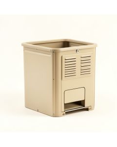 Slate Bridge Closed Garden Compost Bin - Beige (synthetic illustration; no displayed measurements)
