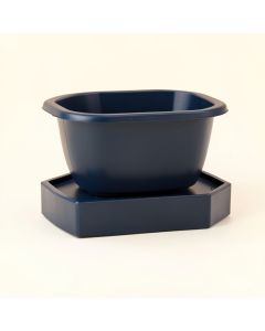 Cedar Bend Empty Raised Planter - Navy (synthetic illustration; no displayed measurements)