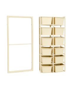 Elm Brook Empty Vertical Garden Frame - Cream