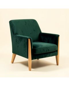 Charlie 30.7 '' Wide Velvet Armchair (synthetic illustration; no displayed measurements)