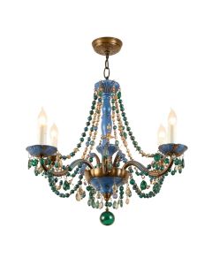 Unique Empire Chandelier With Beaded Accent