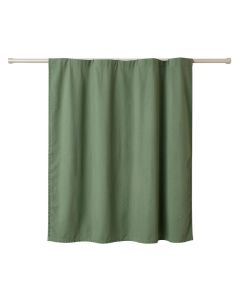Glen Bend Shower Curtain Hanging Flat From A Plain Rod - Green (synthetic illustration; no displayed measurements)