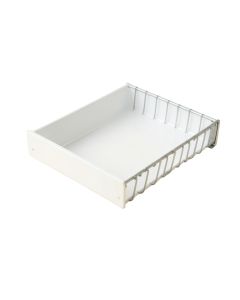 Birch Bluff Empty Under-Desk Cable Tray - White (synthetic illustration; no displayed measurements)