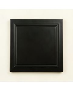 Cedar Bluff Uninstalled Square Decorative Tile - Black (synthetic illustration; no displayed measurements)