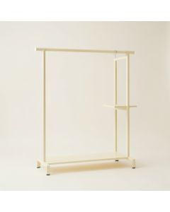 Glen Crest Empty Garment Rack - Cream (synthetic illustration; no displayed measurements)