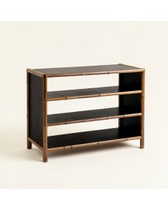 Briar Arc Low Bookcase (synthetic illustration; no displayed measurements)