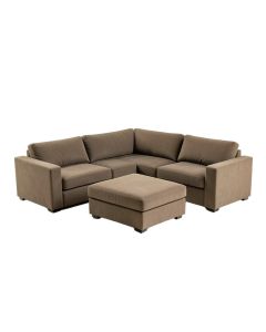 176 '' Wide Reversible Modular Corner Sectional With Ottoman (synthetic illustration; no displayed measurements)