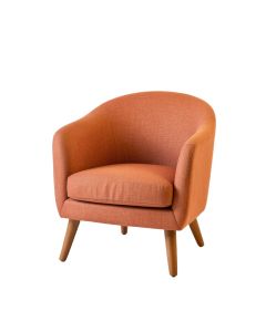 Summit Branch Upholstered Armchair - Terracotta (synthetic illustration; no displayed measurements)