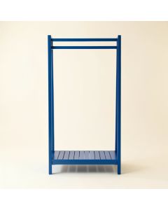 Elm Crest Empty Garment Rack - Blue (synthetic illustration; no displayed measurements)
